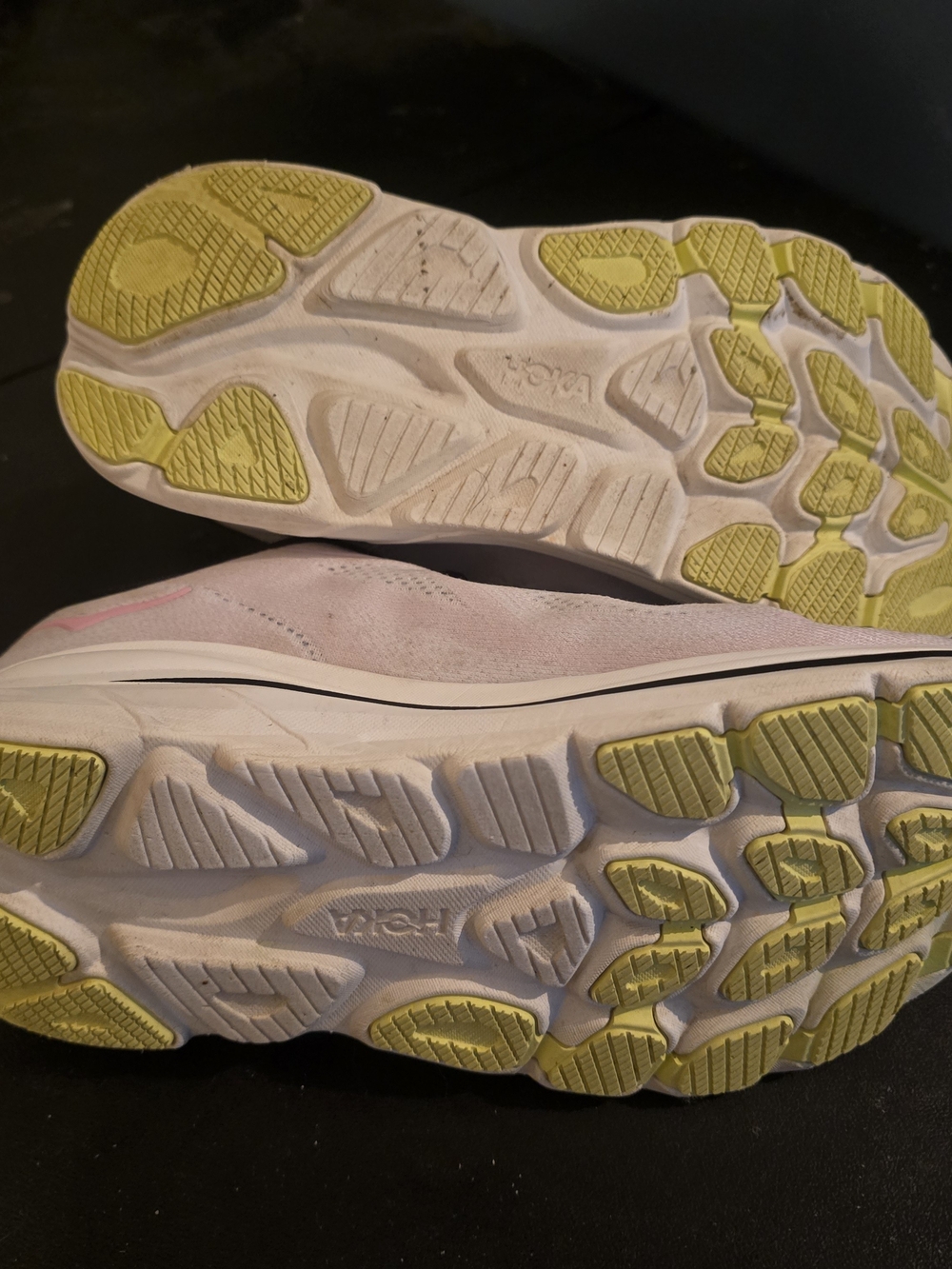 Hoka Women’s Light Pink and Black Shoes - Picture 5 of 6